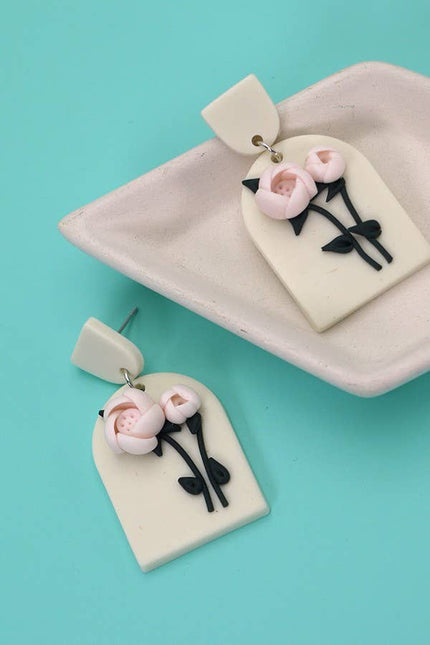 FIELD BLOOM, CLAY Earrings
