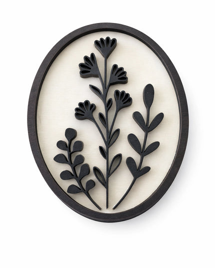 Botanical Wood Magnets | Hand-Painted Floral Collection