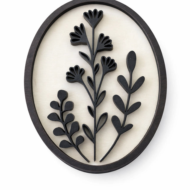 Botanical Wood Magnets | Hand-Painted Floral Collection