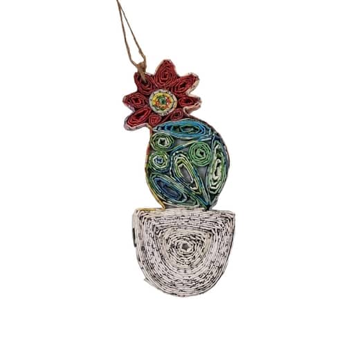 Blooming Cactus Ornament | Reclaimed Wild™ Collection