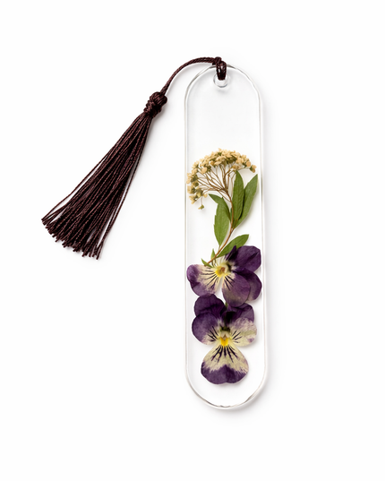 Floral Resin Bookmarks - Rounded