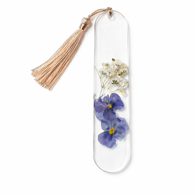 Floral Resin Bookmarks - Rounded