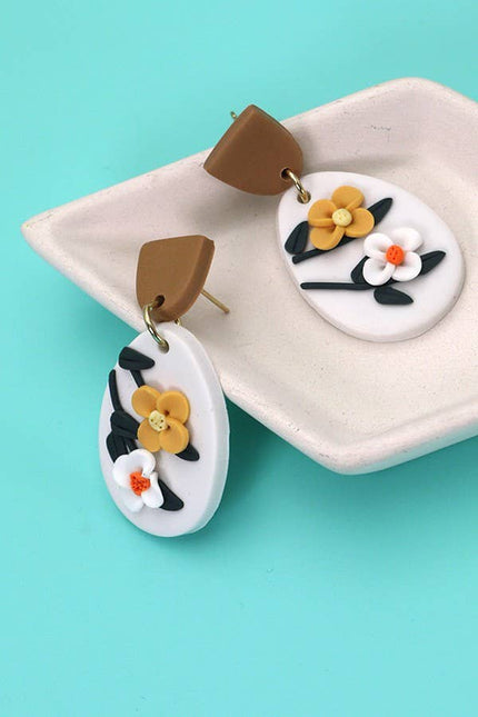 FIELD BLOOM, CLAY Earrings