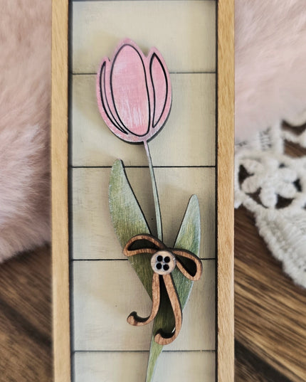 Botanical Wood Magnets | Hand-Painted Floral Collection