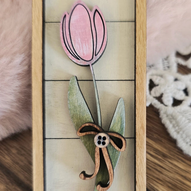 Botanical Wood Magnets | Hand-Painted Floral Collection