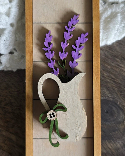 Botanical Wood Magnets | Hand-Painted Floral Collection