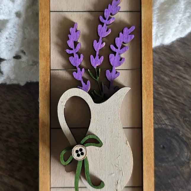 Botanical Wood Magnets | Hand-Painted Floral Collection