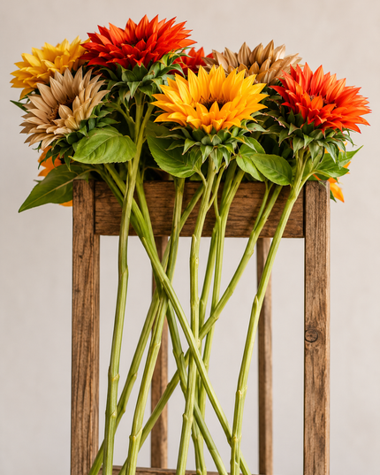 27.5" Moisturized Real Touch Sunflower Stem (Real-Touch)