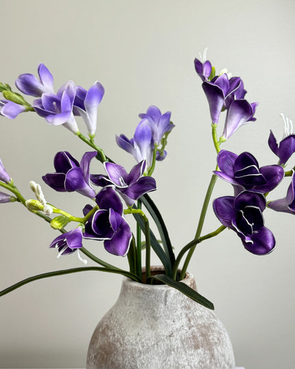 20" Lifelike Soft Real Touch Artificial Freesia-2 Sprays