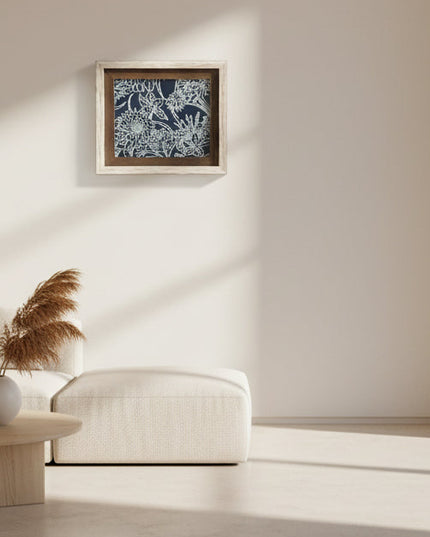 Artfully Wild™ Framed Botanical Print -Indigo Botanical Study