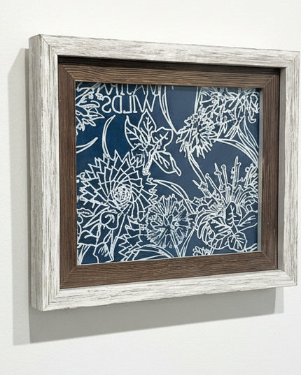 Artfully Wild™ Framed Botanical Print -Indigo Botanical Study