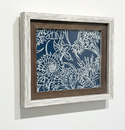 Artfully Wild™ Framed Botanical Print -Indigo Botanical Study