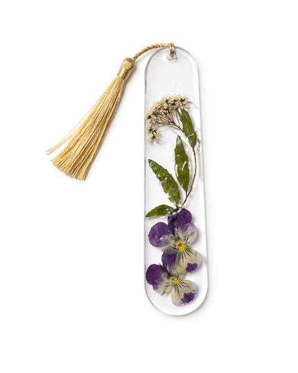 Floral Resin Bookmarks - Rounded