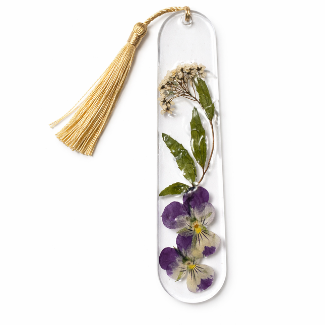Floral Resin Bookmarks - Rounded