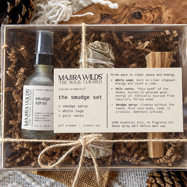 The Smudge Set — Smudge Spray, White Sage + Palo Santo