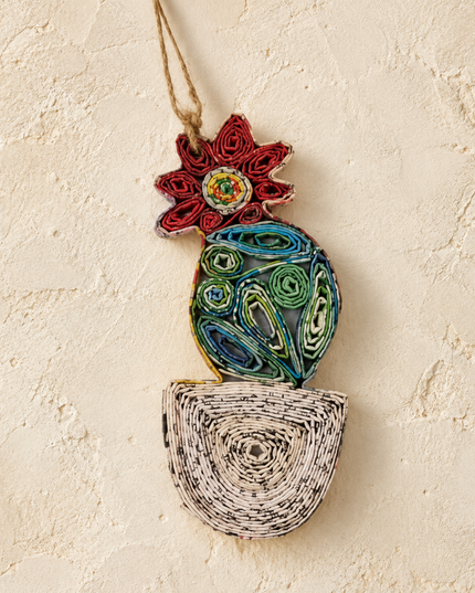 Blooming Cactus Ornament | Reclaimed Wild™ Collection