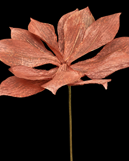 Terracotta Linen Flower | Statement Stem
