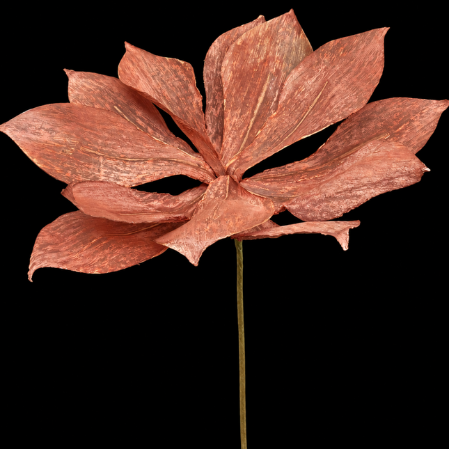 Terracotta Linen Flower | Statement Stem