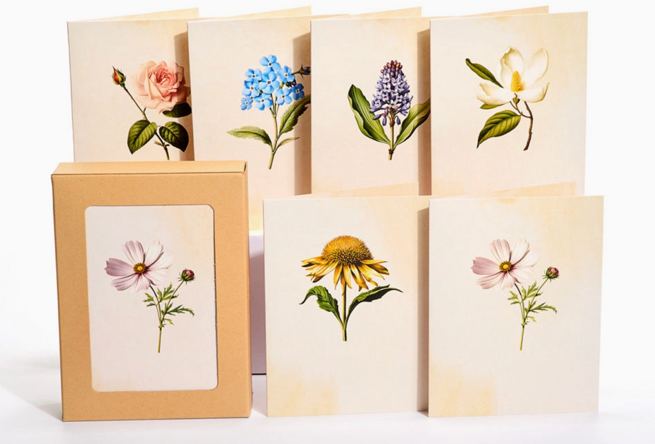 Beautiful Botanicals Pop-Up Greeting Cards - 4x6"