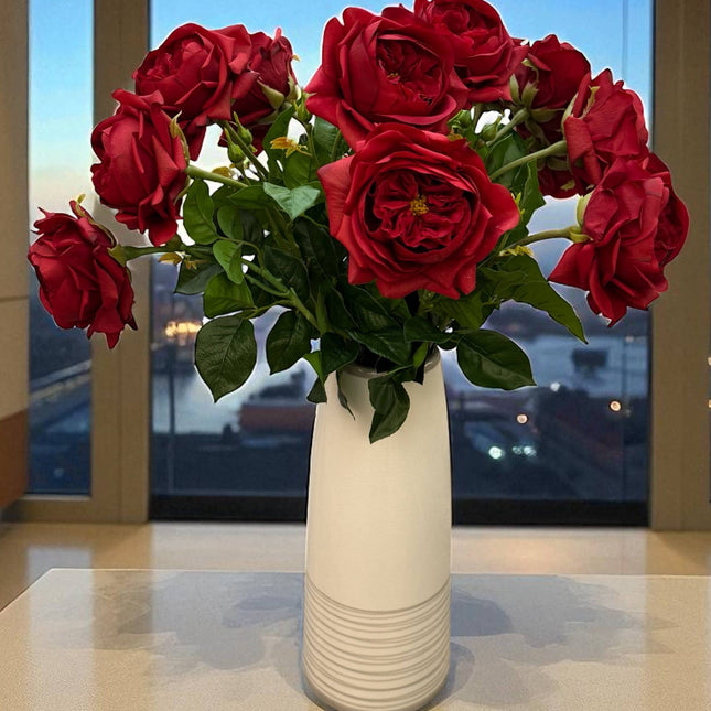 18" Red Juliet Rose Stem (Real-Touch)