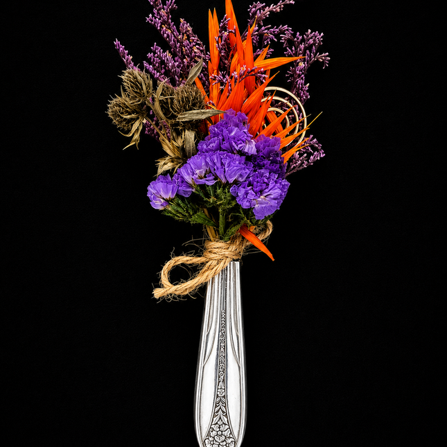 Bloom & Blade | Vintage Bud Vase Magnet — Violet Blaze
