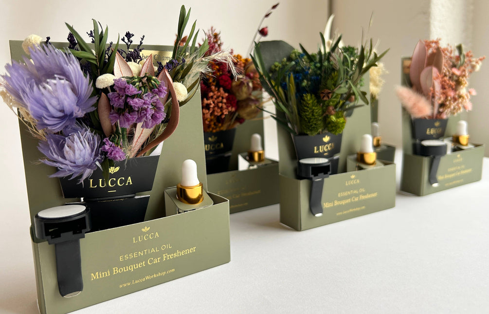 Floral Car Air Freshener (Nontoxic)