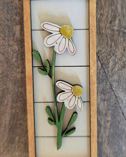 Botanical Wood Magnets | Hand-Painted Floral Collection