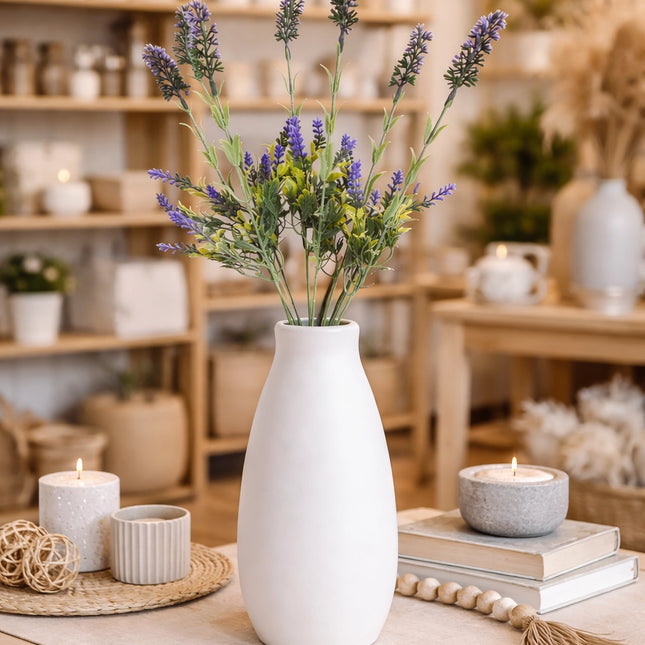 17" Lush Green Shades of Purple Lavender Spray