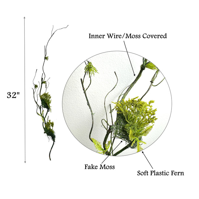 32"Designer's Selection-Moss Vine Tree Branches