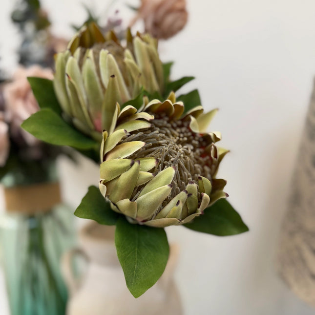 24"Large Extra Bloom Artificial King Protea